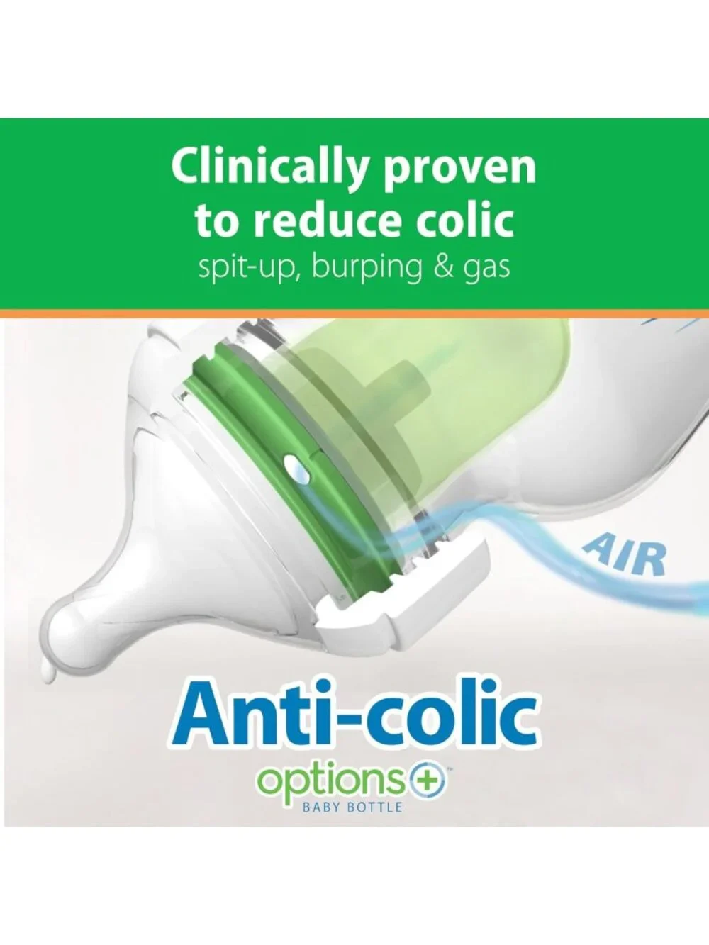 Anti-Colic Wide-Neck Glass Baby Bottles, 9 oz - Set of 3 for Easy Feeding